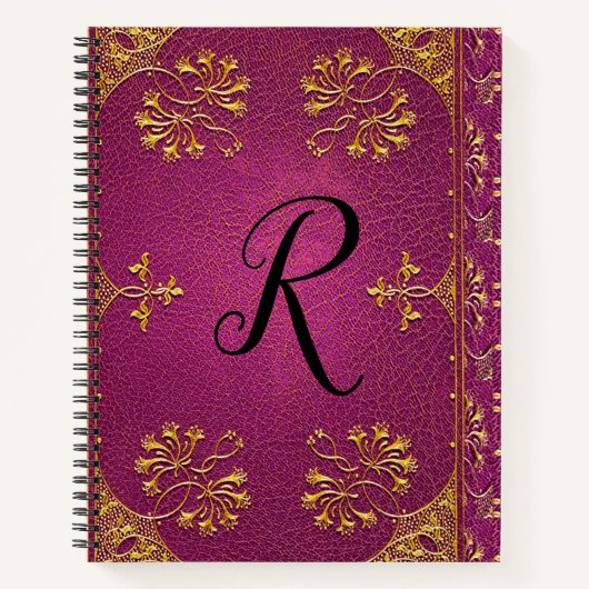 Casgraine Old Book Style Monogram Notizblock (Vorderseite)