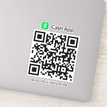 Cash App QR Code Payment Scan zur Bezahlung weiß