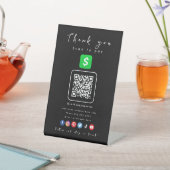 Cash App QR Code Vielen Dank, dass Sie scannen, um Sockelschild (In SItu)