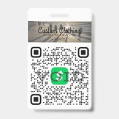 Cash App & Venmo QR Code Company Abzeichen Ausweis (Vorderseite)