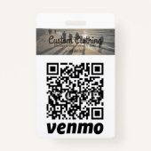 Cash App & Venmo QR Code Company Abzeichen Ausweis (Rückseite)