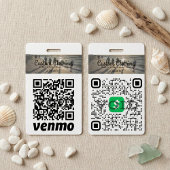Cash App & Venmo QR Code Company Abzeichen Ausweis