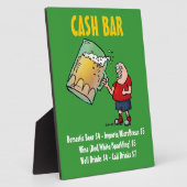 Cash Bar Sign mit Funny Cartoon Typ Plaque Fotoplatte (Seite)