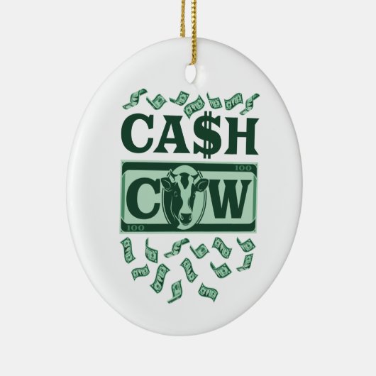 Cash Cow Keramik Ornament (Rechts)