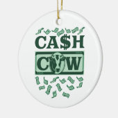 Cash Cow Keramik Ornament (Links)