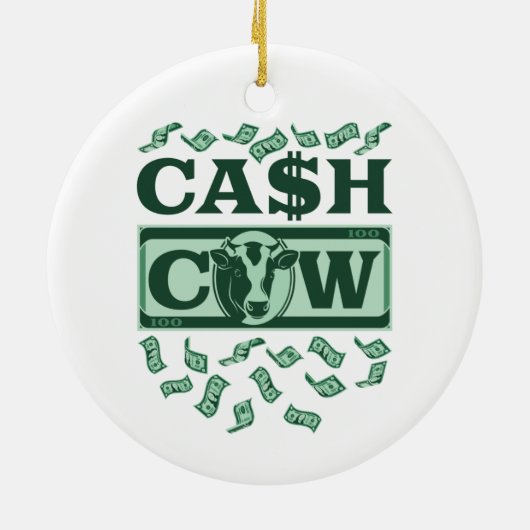 Cash Cow Keramik Ornament (Hinten)