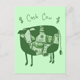 Cash Cow Postkarte