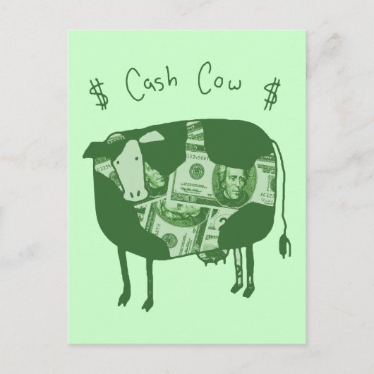 Cash Cow Postkarte (Vorderseite)