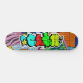 Cash Graffiti Custom Personalisierte Coole Skatebo Skateboard (Horizontal)