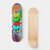 Cash Graffiti Custom Personalisierte Coole Skatebo Skateboard (Vorderseite)