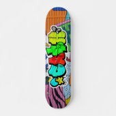 Cash Graffiti Custom Personalisierte Coole Skatebo Skateboard (Vorne)