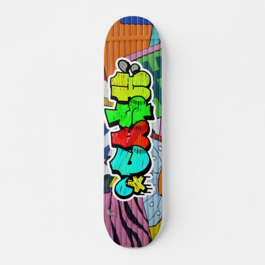 Cash Graffiti Custom Personalisierte Coole Skatebo Skateboard (Vorne)