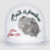 Cash is Freedom by RoseWrites Snow Globe Schneekugeln (Vorderseite)