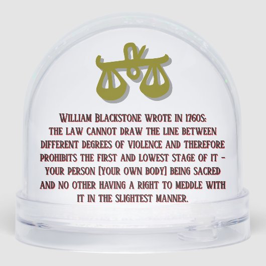 Cash is Freedom by RoseWrites Snow Globe Schneekugeln (Rückseite)