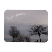 Cash ist Freiheit Flexible Magnet von RoseWrites (Horizontal)