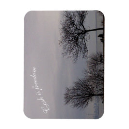 Cash ist Freiheit Flexible Magnet von RoseWrites