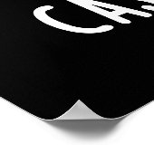 Cash-New Nut Nut Funny Cashew Nut Pun Dark BG Poster (Ecke)