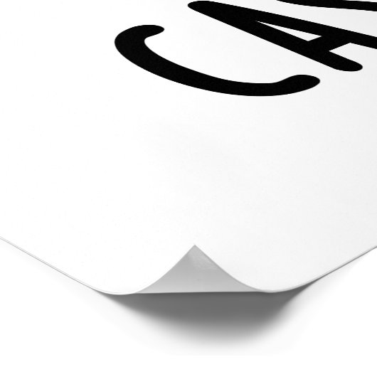 Cash-New Nut Nut Funny Cashew Nut Pun Poster (Ecke)