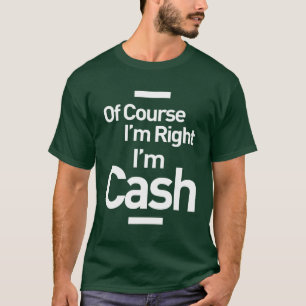 Cash Personalisiert Name Geburtstagsgeschenk T-Shirt