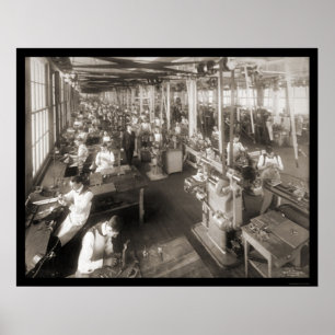 Cash Register Company Photo 1904 Poster