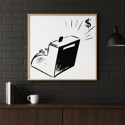 Cash Register Poster