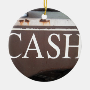 CASH Tower Truck Vintage Car Sign Keramikornament