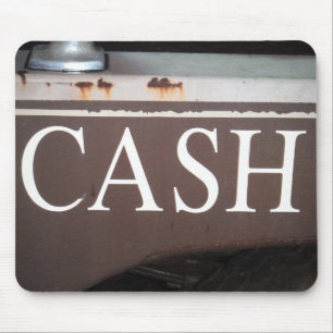 CASH Tower Truck Vintage Car Sign Mousepad