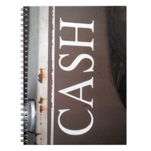 CASH Tower Truck Vintage Car Sign Notizblock