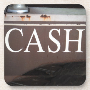 CASH Tower Truck Vintage Car Sign Untersetzer