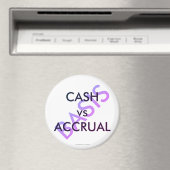 "CASH vs ACCRUAL" Magnet (In Situ (Geschirrspüler))