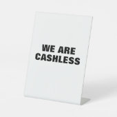 Cashless Payment Sign, Retail Store, Boutique Sockelschild (Vorderseite)