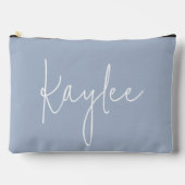 Cashmere Blue Personalized Bridal Party Pouch Gift Zubehörtasche (Vorderseite)