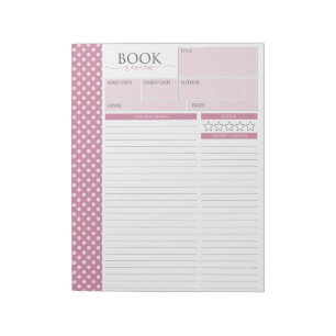 Cashmere Rose Reading Review Pages Notizblock