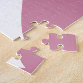 Cashmere Rose und weißes Niedliches Herz Puzzle (Seite)