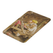 Cashmere Shawls: Weaving, 1863 (Chromolitho) Magnet (Linke Seite)