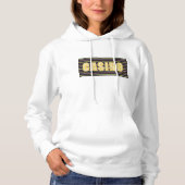 Casino Anmeldung mit Neon Polka Dot Letters Hoodie (Vorderseite)