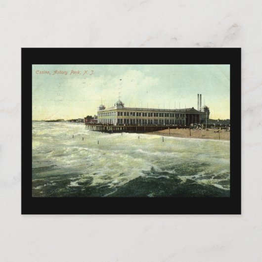 Casino, Asbury Park NJ 1910 Postkarte (Vorderseite)