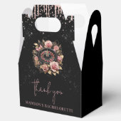 Casino Bachelorette Luxus Black Pink Gold Geschenkschachtel (Geöffnet)