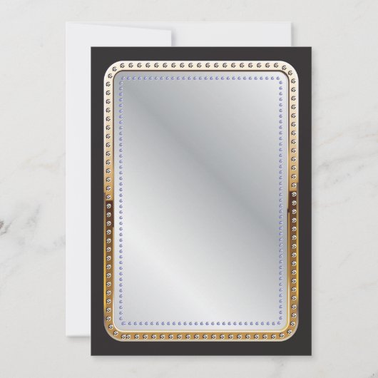 Casino Birthday Einladung Poker Spielkarte (Rückseite)