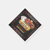 Casino Birthday Paper Napkins - 21. Geburtstag Serviette (Ecke)