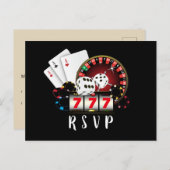 Casino, Casino Nacht, Postcard UAWG Einladungspostkarte (Vorne/Hinten)