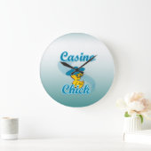 Casino Chick #3 Große Wanduhr (Zuhause)