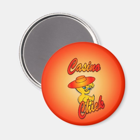 Casino Chick #5 Magnet (Vorderseite/Rückseite)