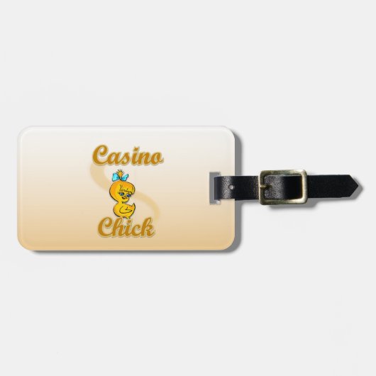 Casino Chick Gepäckanhänger (Vorderseite horizontal)