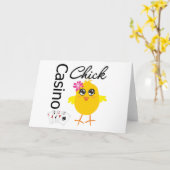Casino Chick Karte (Gelbe Blume)