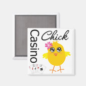 Casino Chick Magnet (Vorderseite/Rückseite)