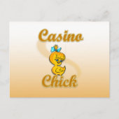 Casino Chick Postkarte (Vorderseite)