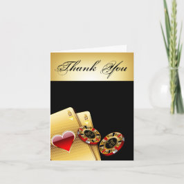 Casino Chip Vielen Dank, dass Sie mir GEFRAGT habe Dankeskarte