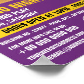 Casino Chips, Casino Night, Gaming Industry Poster (Ecke)