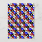 Casino Chips Postkarte (Vorderseite)